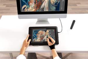 Tableta Gráfica Artist 15.6 Pro V2, 8192 Niveles de Presión, Resolución de 5080 LPI, Velocidad de Informe de 200 RPS, 8 Teclas de Atajo - Product Image 4