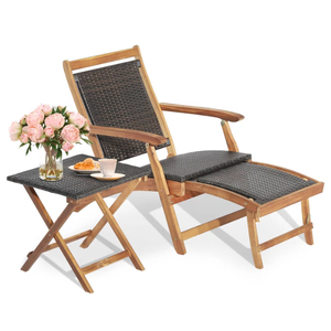 Sillas Plegables para Sala de Estar Hechas de Madera de Teca, Aptas para Exteriores, Diseño Minimalista, Precio Económico - Product Image 5
