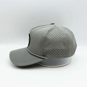 หมวกเบสบอลยางพีวีซีแบบมีรูตัดด้วยเลเซอร์ Gorras กันน้ำมีรูพรุน5แผง - Product Image 4