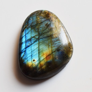 100% naturel bleu Flashy feu Labradorite Cabochon dos plat côté 40x30x6 MM pendentif boucles d'oreilles fabrication de bijoux pierres précieuses haute - Product Image 4