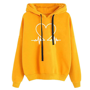 Sudaderas con capucha de algodón 100% de peso pesado para mujer, estampado personalizado, transpirable, de secado rápido, ecológico, informal, ropa de invierno, tela de punto - Product Image 6