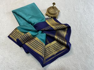 Hermosa ropa de boda Pure Semi Crepe Mysore Silk Sarees - Product Image 2