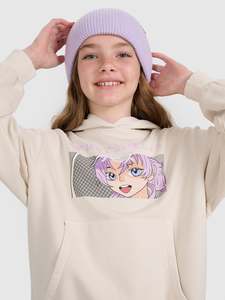 ชุดวอร์มแบบสวมหัวมีฮู้ดของเด็กผู้หญิงชุดวอร์มแบบสวมหัวแบบลำลองระบายอากาศได้ดีคุณภาพระดับพรีเมียม - Product Image 4