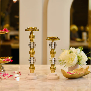 Portavelas de hierro elegante romántico lujo Navidad habitación artesanías decorativas elegante cena luz Metal hogar ornamento - Product Image 2