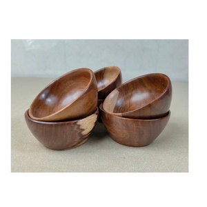High Quality Polished Acacia <b>Wood</b> <b>Fruit</b> Salad Serving Bowl Handmade Disposable Commercial Food Use for Hotels Restaurants - Product Image 3