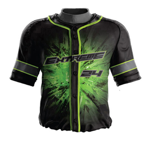 Camiseta de béisbol abotonada para hombre de diseño personalizado de alta calidad, ropa deportiva sublimada de manga corta, uniforme de patrón liso personalizado - Product Image 5