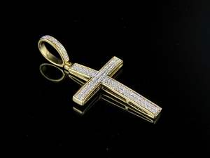 Customized S925 Sterling <b>Silver</b> with Moissanite Diamond Iced Out <b>Cross</b> <b>Pendant</b> Fine Jewelry for Women - Product Image 3
