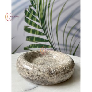 Japanese Bowls Newly Designed White Marble Serving Bowls For <b>Dinnerware</b> & Kitchenware Handmade Round Food Serving Bowl In India - Product Image 4