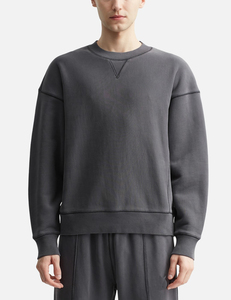 Sudadera de algodón de alta calidad Panel de doble puntada Regular Fit Sudadera deportiva para hombre Nuevo estilo Colección de invierno Cuello redondo - Product Image 1