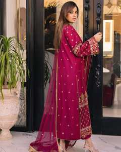 ผ้า lehnga choli สำหรับเจ้าสาวงานปักหลากสีสำหรับงานแต่งงานงานปาร์ตี้ออกแบบ0117สำหรับผู้หญิงขายส่ง - Product Image 6