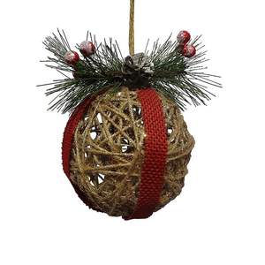 Bola de ratán ecológica hecha a mano en Vietnam Bola de ratán natural para árbol de Navidad y decoración del hogar - Product Image 6