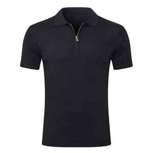 Men's Summer New Fashion <b>Silky</b> Fabric for Polo Shirt Full-Body Letter Print <b>Top</b> Plus Size Compressed Clothing - Product Image 5