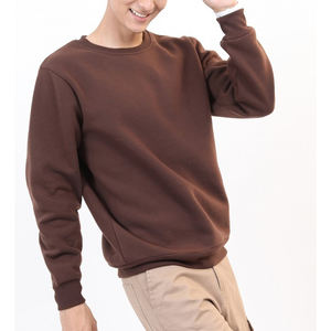 Vente en gros de sweat-shirt de haute qualité 380G en pur coton épais à col rond pour hommes sweat-shirt basique ample à manches longues pour hommes - Product Image 1