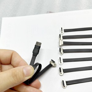 <span class=keywords><strong>C</strong></span>âble <span class=keywords><strong>USB</strong></span> <span class=keywords><strong>C</strong></span> souple et mince FPV <span class=keywords><strong>c</strong></span>âble de charge FPC à ruban fin <span class=keywords><strong>USB</strong></span> <span class=keywords><strong>type</strong></span>-<span class=keywords><strong>c</strong></span> mâle coudé à 90 degrés vers le bas vers <span class=keywords><strong>USB</strong></span> <span class=keywords><strong>type</strong></span> <span class=keywords><strong>C</strong></span> femelle - Product Image 2