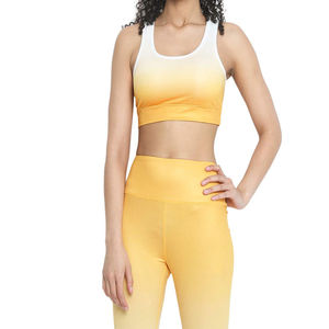 Conjuntos de entrenamiento de Yoga para mujer Sujetador acanalado Tops Deporte Fitness Ejercicio Elástico Jogging Ropa Sujetador deportivo para mujer - Product Image 6