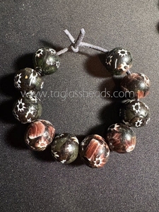 Cuentas indias de Murano hechas a mano, cristal de 8mm, fabricación de joyas de moda, cuentas sueltas, negro, azul, blanco, mezcla de colores claros, decoración - Product Image 6