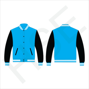 Veste universitaire en cuir véritable personnalisée, manches brodées, décoration perlée avec attaches à épingle de sûreté - Design Calour - Product Image 5