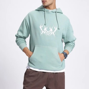 เสื้อฮู้ดดี้ผู้ชายแบบสั่งทำพิเศษ ลายกราฟิกมังกร ล้างสีแบบแอซิด ทรงโอเวอร์ไซส์ คุณภาพสูง ระบายอากาศได้ดี ผลิตในปากีสถาน - Product Image 4