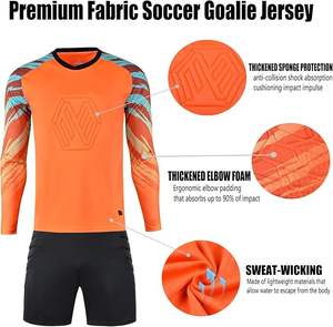 Ensemble maillot et short de gardien de but de football pour garçons, tenue de gardien de but à manches longues pour enfants et jeunes - Product Image 3