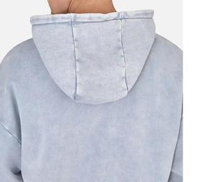 Custom Logo Acid Wash Oversized Long Sleeve Sweatshirt Hoodie Embroidery Logo <b>Men's</b> Durable Breathable Hoodies - Product Image 5