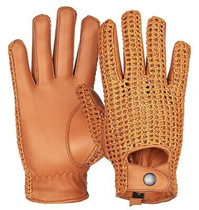 Prix usine Heritage Crochet Gants d'équitation avec peau de mouton en cuir véritable sans doublure Style de trous d'articulation pour un usage quotidien Cyclisme - Product Image 5