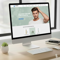 Productos profesionales para el cuidado del cabello Diseño de sitios web Agencia Web asequible Creación de soluciones comerciales en línea modernas y efectivas