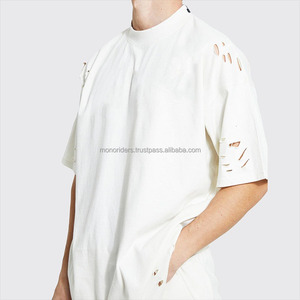Camiseta Personalizada para Hombre Talla Grande, Impresión de Logotipo Personalizado, Manga Corta, Corte Holgado, MONO RIDERS, 100% Algodón Orgánico - Product Image 2