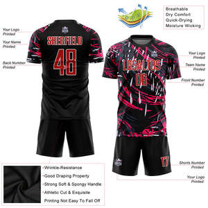 Kit de uniformes de fútbol, sublimación de producción, camiseta de fútbol, fabricante de ropa deportiva personalizada para partidos de clubes, escuelas y equipos - Product Image 5