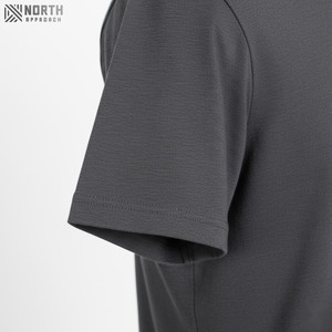 T-shirt unisexe décontracté à manches courtes de haute qualité 180 g/m² 60 % coton 40 % polyester Col rond Logo personnalisé T-shirt pour homme - Product Image 4