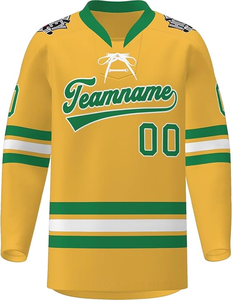 Camisetas de hockey sobre hielo sublimadas OEM, uniformes de hockey sobre hielo con logotipo personalizado, camisetas de hockey con cordones hechas a medida - Product Image 3