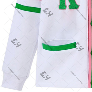 Wholesale Custom Embroidery Logo Soft Cozy 100%Cotton Greek Letter Knit <b>Cardigan</b> Alpha 1908 Sorority Sweater for <b>Woman</b> Knitwear - Product Image 6