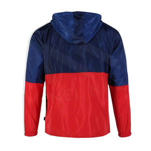 OEM Windbreaker Jackets Men Outdoor Sports Jackets Plus Size Windbreaker Blue and <b>Red</b> Windbreaker Jacket - Product Image 2