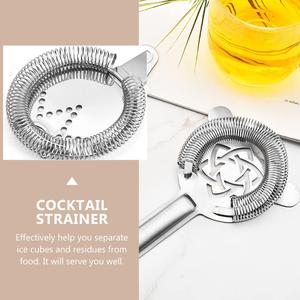 Passoire à cocktail Hawthorne professionnelle en acier inoxydable, conception à double ressort, filtre fin, versement fluide, outil de bar durable - Product Image 3