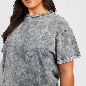 เสื้อยืดโอเวอร์ไซส์แบบฟอกสี 100% ผ้าฝ้าย วินเทจ ลุคสตรีทแวร์ คอกลม แขนสั้น สำหรับผู้ชาย เสื้อฟอกสี - Product Image 4