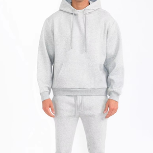 Chándal transpirable Logo personalizado Conjunto liso 2 piezas Fleece Hombres Chándales Pullover Chándales para hombres 100% Algodón - Product Image 1