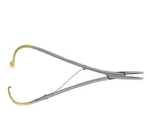 Portaagujas Mathieu TC de 140mm Instrumento quirúrgico Premium, agarre de precisión para sutura y procedimientos precisos - Product Image 4