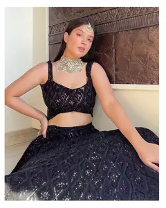 Тяжелая эксклюзивная индийская дизайнерская лахенга Холи с блузкой Тип лакнови lehanga оптовая цена из Индии традиционная одежда