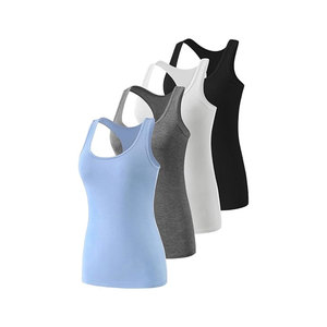 Cómoda camiseta sin mangas para mujer, transpirable, servicio OEM, camiseta sin mangas para mujer con logotipo personalizado - Product Image 2