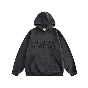 Sudadera con Capucha Personalizada al por Mayor 2025, Unisex, Gruesa, 100% Algodón Premium, Diseño 3D en Relieve, Ropa Urbana de Invierno Digital para Hombre - Product Image 5