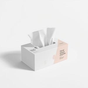 Caja de pañuelos faciales decorativa de 2 capas de pulpa de madera virgen con marca personalizada para uso hotelero - Product Image 3