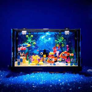 Pour les modèles Lego Moc d'aquariums de poissons, parfaits pour l'affichage dans le salon, cadeau d'anniversaire idéal - Product Image 3