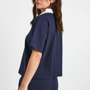 <b>Women</b> <b>Polo</b> <b>Shirt</b> Lightweight Cotton Fabric Summer <b>Polo</b> Top <b>Women</b> <b>Polo</b> <b>Shirt</b> Breathable Pique Fabric Daily Casual Wear - Product Image 3