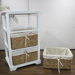 Artex Dong Thap Natural Handicraft Cabinet with <b>Storage</b> <b>Shelving</b> <b>Unit</b> Made from Water Hyacinth and Seagrass - Product Image 3