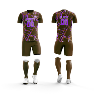 Vente en gros de maillots d'équipe personnalisés uniformes de football respirants durables ensembles de vêtements de sport en polyester 100% à séchage rapide - Product Image 2