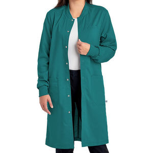 Bata de Laboratorio Médica para Mujer, de Alta Calidad, Antiarrugas, Transpirable, con Logotipo/Color Personalizado, Mangas Largas, para Uso Hospitalario, Fusión sin Costuras - Product Image 2