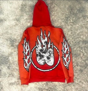 Vente en gros de sweats à capuche avec logo personnalisé en coton polyester brodé avec logo personnalisé sweat à capuche zippé manteaux à capuche - Product Image 3