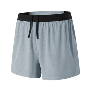 Meilleure qualité conception personnalisée Double couche été maille Shorts confortable Spandex Polyester Basketball Shorts High Street Solid - Product Image 3