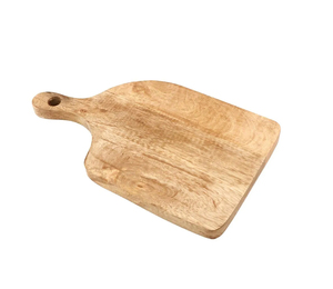 Tabla de queso de bambú duradera, bloque de corte de madera de mango ecológico para cocina, Hotel, servicio de comida, embalaje de plástico transparente - Product Image 1