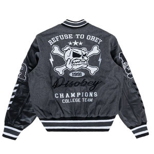 <b>Mens</b> High Street <b>S</b> Fashion Brand Varsity Jackets Long Winter Oversize Loose <b>Knitted</b> <b>Cardigan</b> Stand Custom Coated Plain Dyed Thin - Product Image 6