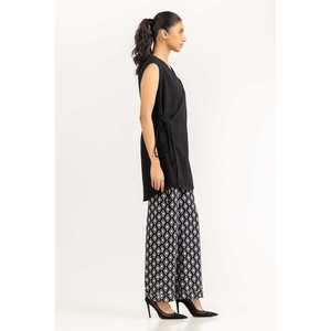 <b>Black</b> Woven <b>Wrap</b> Shirt 231-217-047 - Product Image 6